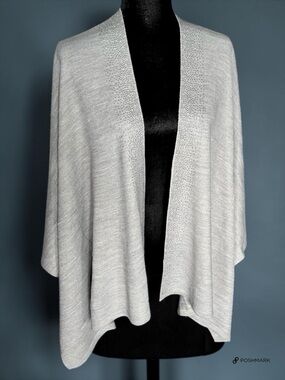 💖 Calvin Klein Crystal Trim Fine Knit Shawl 💖